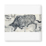 A large bull or ox by Tachibana, Morikuni Ukiyoe Refrigerator Magnet