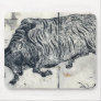A large bull or ox by Tachibana, Morikuni Ukiyoe Mouse Pad