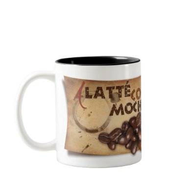 A Latté Coffee Mocha Me Happy Mug by SnowflakeDesign