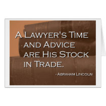 A Lawyer's Time and Advice Greeting Cards