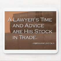 A Lawyer's Time and Advice Mousepad