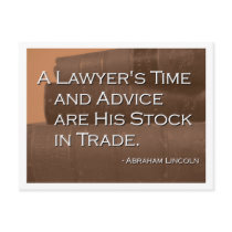 A Lawyer's Time and Advice Post Card