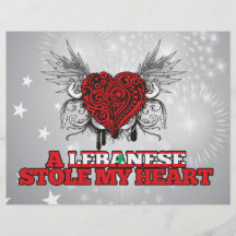 A Lebanese Stole my Heart Personalized Flyer