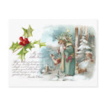 A Letter from Santa Wearing a Green Coat Post Card