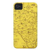 A Literary map of Texas by Dallas Pub Lib (1955) iPhone 4 Covers