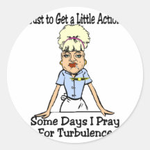 A Little Action Round Sticker