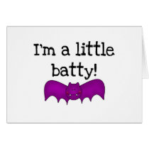 A Little Batty Halloween T-shirts and Gifts Greeting Cards