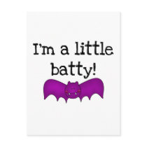 A Little Batty Halloween T-shirts and Gifts Post Cards