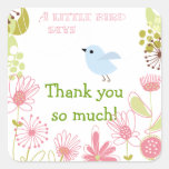 A Little Blue Bird Thank you Stickers stickers
