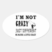 A Little Crazy for Bungee Jumping Stickers