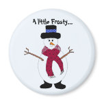 A little Frosty Snowman Fridge Magnet