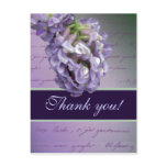 A little lilac thank you postcard