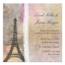 A little Paris ... a little lace wedding invite invitations
