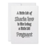 A little Sharia Law... invitations
