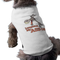 a LMAO laughing my ass off funny donkey cartoon Dog T Shirt