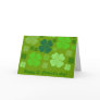 A Lot of Green Four Leaf Lucky Clovers Greeting Cards