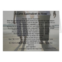 A Love Equivalent to None - greeting card