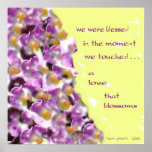 A Love that Blossoms Haiku Poster
