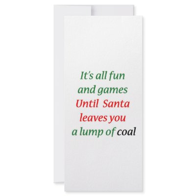 A Lump Of Coal by omgoshitschristmas