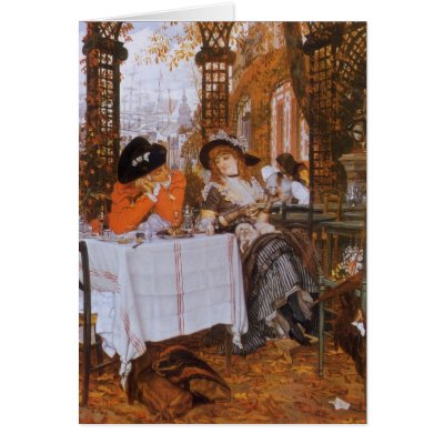 A Luncheon (Petite Dejeuner) by James Tissot Card by MasterpieceCafe