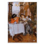 A Luncheon (Petite Dejeuner) by James Tissot Card