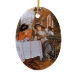 A Luncheon (Petite Dejeuner) by James Tissot Christmas Ornament