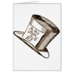 A Mad Hatter Hat in Sepia Cards