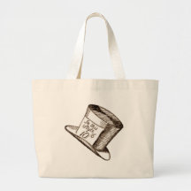 A Mad Hatter Hat in Sepia Tote Bag