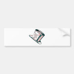 A Mad Hatter Hat with Pink Tint Bumper Stickers