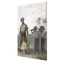A Madurese of the Rank of Mantu, plate 7 from Vol canvas prints