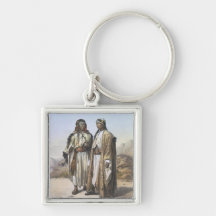 A Mahazi and a Soualeh Bedouin, illustration from Keychains