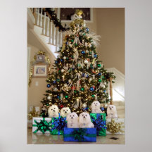 A Maltese Christmas Print
