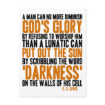 A Man Can No More Diminish God's Glory