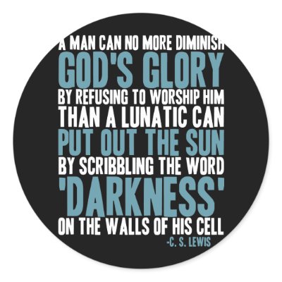 A Man Can No More Diminish God's Glory by Parable