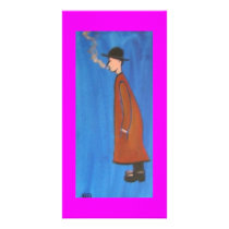 A MAN LOOKING AT SOMETHING PHOTO CARD TEMPLATE