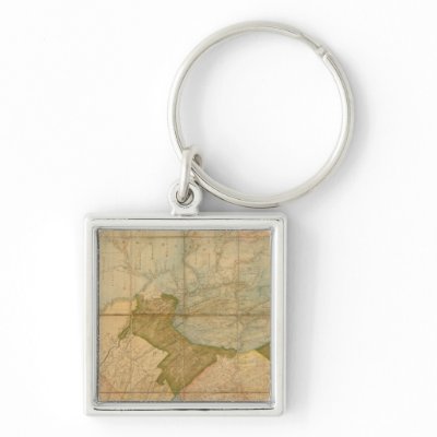 A Map of The State of Pennsylvania Keychains by davidrumsey