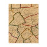 A Map Of The State Of Pennsylvania Postcards