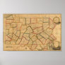 A Map Of The State Of Pennsylvania