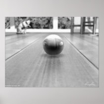 A Marble's World - Black And White Print