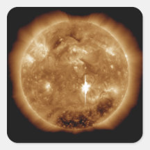 A massive X-class solar flare erupts on the Sun Sticker