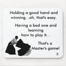 A Master's game..... Mousepad