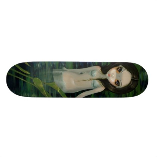 A Mermaid Emerges gothic fairy Skateboard