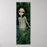 A Mermaid Emerges gothic fantasy Art Print