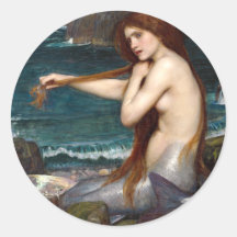 A Mermaid, Waterhouse Stickers