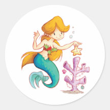 A Mermaids Christmas Sticker