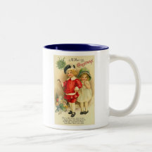 A Merry Christmas Children Card Mug