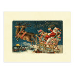 A Merry Christmas Vintage Santa Post Card