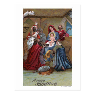 Nativity Christmas Scene Postcards, Nativity Christmas Scene Postcard