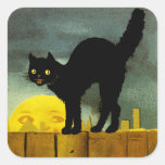 A Merry Halloween Square Sticker