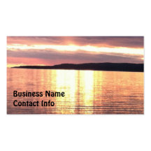A Michigan sunset Business Card Templates